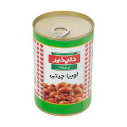 تصویر از دلپذیر کنسرو لوبیا چیتی قوطی 420گ
