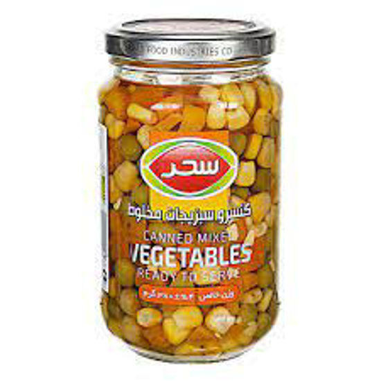 تصویر از سحر کنسرو مخلوط سبزیجات شیشه 380گ