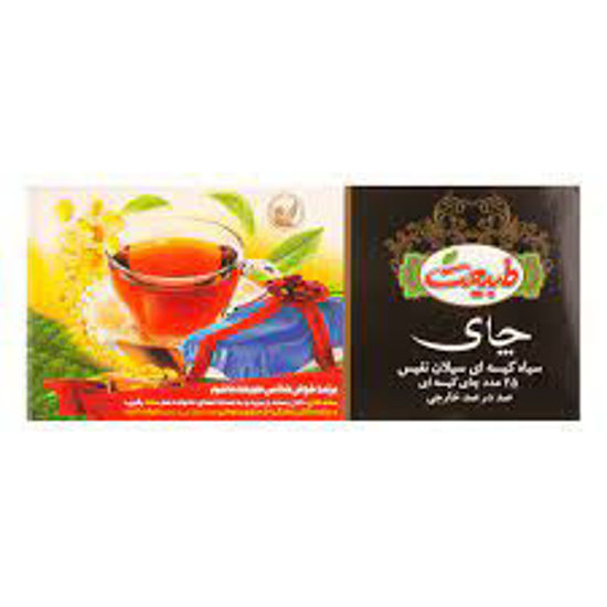 تصویر از طبیعت چای سیاه کیسه ای ساده 25ع