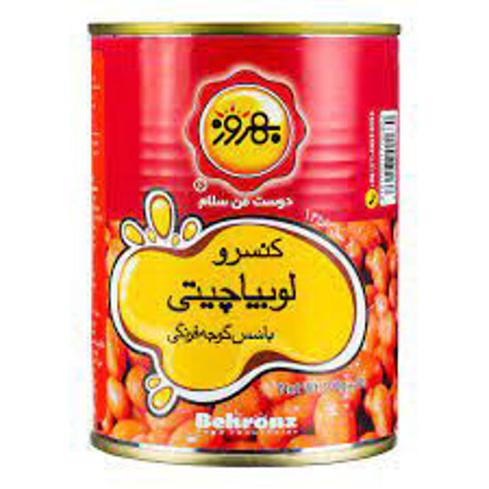 تصویر از بهروز کنسرو لوبیا چیتی با سس قوطی 420گ