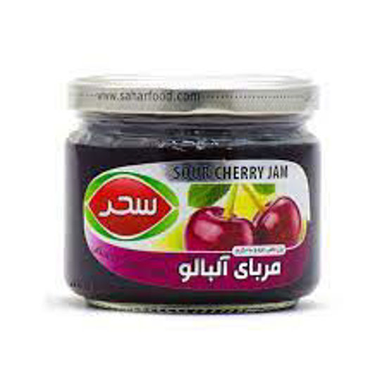 تصویر از سحر مربا آلبالو شیشه 390گ