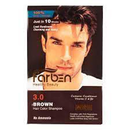 تصویر از فاربن شامپو رنگ قهوه ای300م