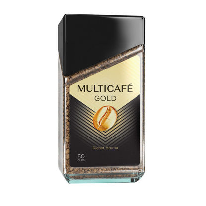 تصویر از مولتی کافه قهوه فوری گلد شیشه ای 100گ