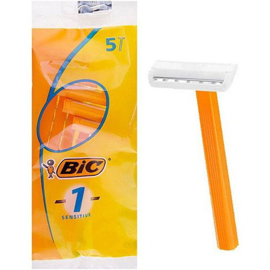 تصویر از بیک ژیلت یک تیغه پوست های حساس 5 عددی