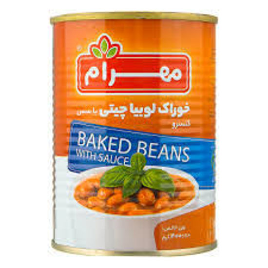 تصویر از مهرام کنسرو لوبیا چیتی قوطی 400 گ