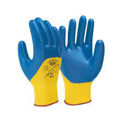 تصویر از استاد کار دستکش صنعتی با روکش نیتریل