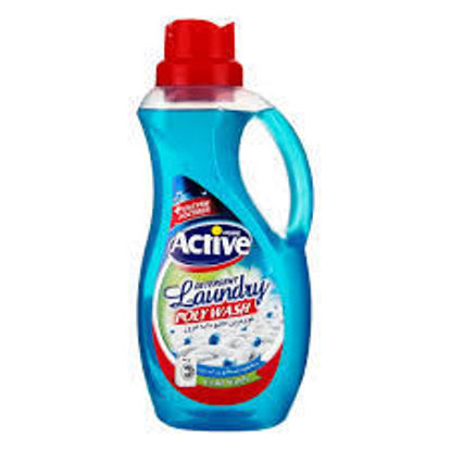 تصویر از اکتیو مایع لباسشویی پلی واش آبی 1.5 ل