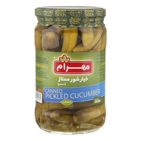 تصویر از مهرام خیارشور ممتاز شیشه 680گ