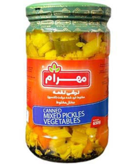 تصویر از مهرام ترشی لقمه مخلوط شیشه ای 650گ