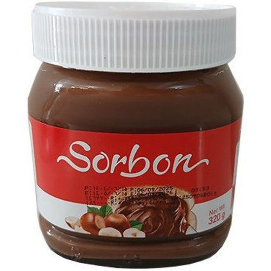 تصویر از سوربن کرم کاکائو فندقی شیشه 320گ