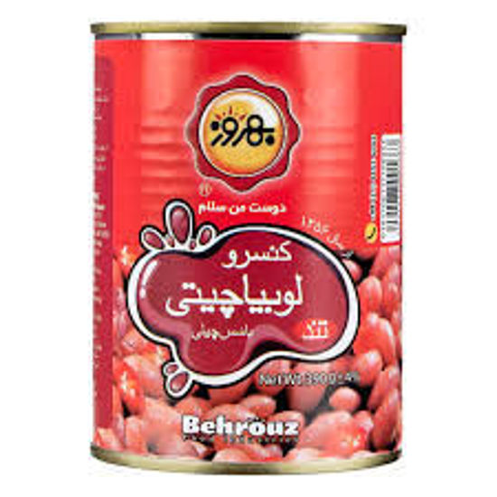 تصویر از بهروز کنسرو لوبیا چیتی با سس چیلی 390گ