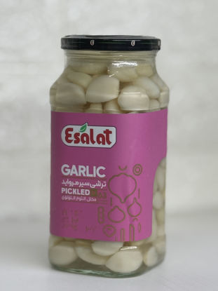 تصویر از اصالت ترشی سیر مروارید شیشه 580گ