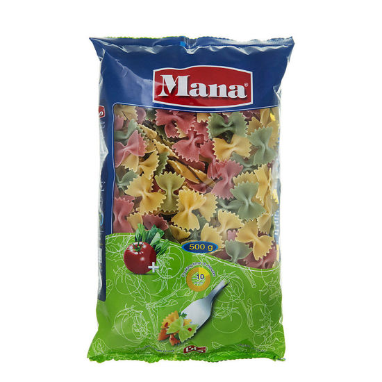 تصویر از مانا ماکارونی پروانه سبزیجات 500گ