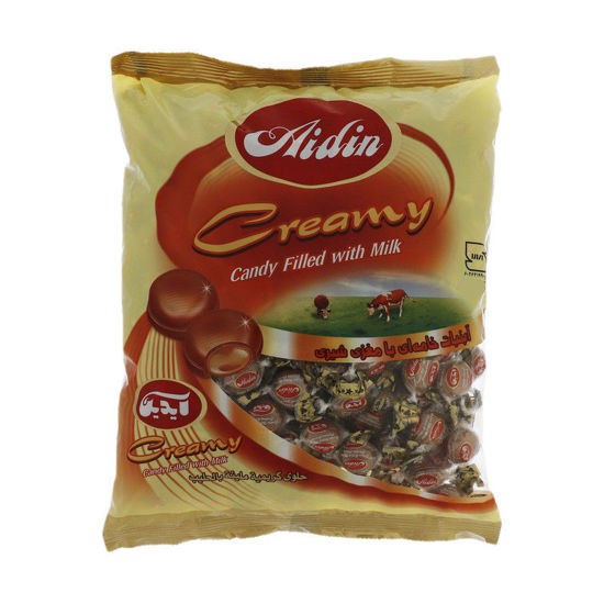 تصویر از آیدین آبنبات خامه ای با مغزی شیری 470گ