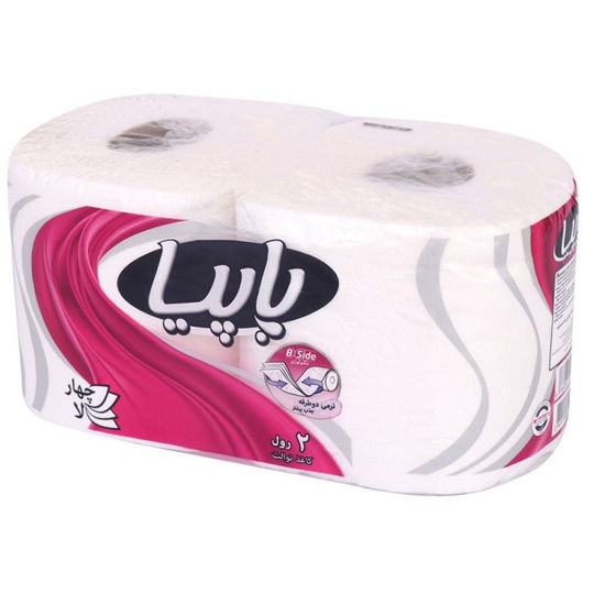 تصویر از پاپیا دستمال توالت 4 لا 2 رول