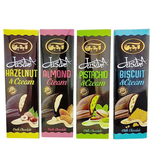 تصویر از آیدین جاستینا شکلات طعم دار تخته ای 100گ