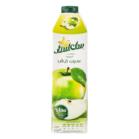 تصویر از سان استار آب سیب ترش 1ل