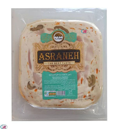 تصویر از عصرانه ژامبون گوشت مرغ و قارچ وکیوم