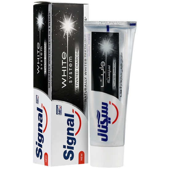 تصویر از سیگنال خمیر دندان زغالی 75م سفید کننده