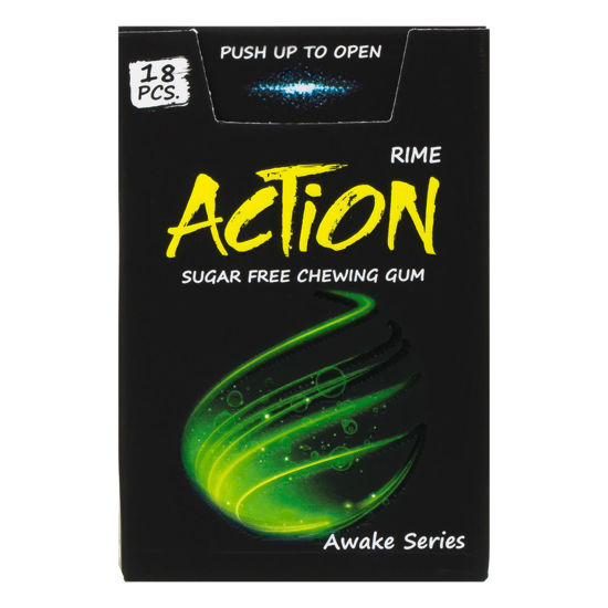 تصویر از اکشن آدامس نعنا تند بدون شکر جعبه ای