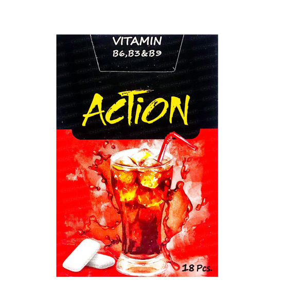 تصویر از اکشن آدامس ویتامیه جذب بزاق کولا قوطی