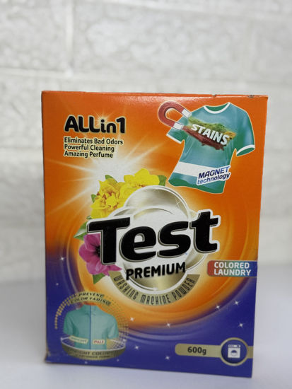 تصویر از تست پودر لباسشویی پریمیوم رنگی 600گ